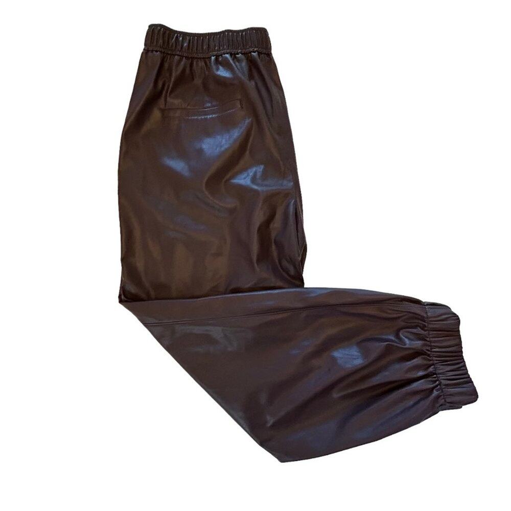 HUGO BOSS Teruna Faux Leather Jogger Pants 14